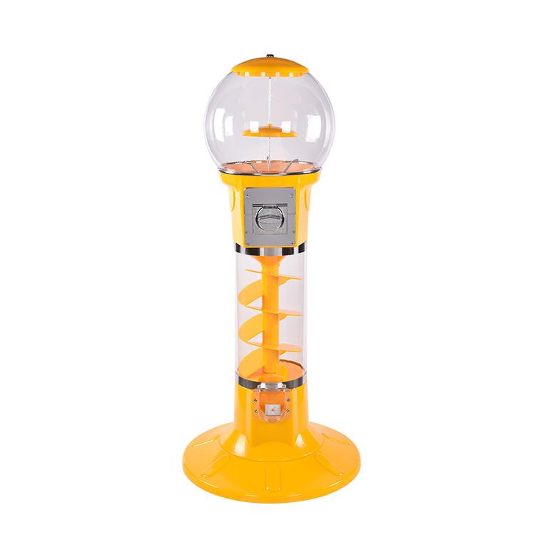 Yellow Spiral gacha toy vending gashapon capsule machine