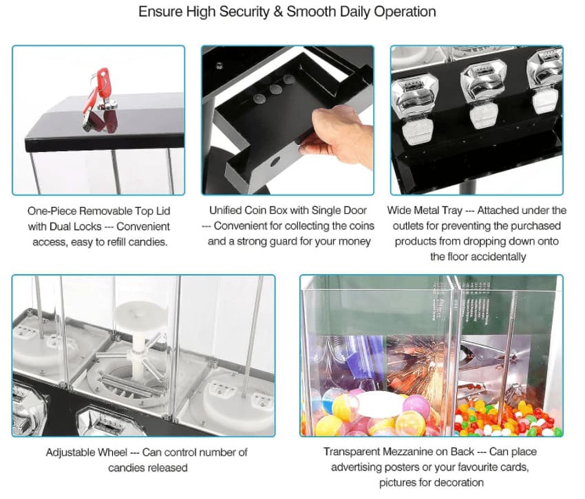 Design for Gumball,Capsule toys, Bouncyball, candy machine