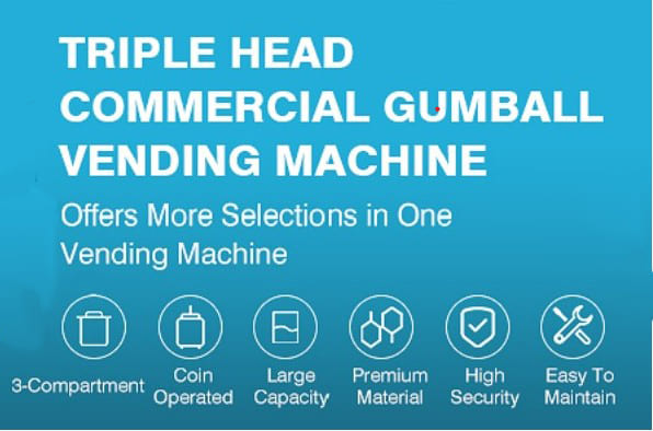 Triple Gumball Machine